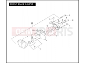 Harley-Davidson 2005 VRSC VRSCA V-ROD 98  - VRSCA 98 FRONT BRAKE CALIPER