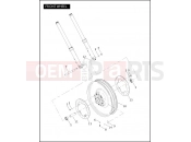 Harley-Davidson 2005 VRSC VRSCA V-ROD 98  - VRSCA 98 FRONT WHEEL