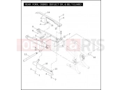 Harley-Davidson 2005 VRSC VRSCA V-ROD 98  - VRSCA 98 REAR FORK, DEBRIS DEFLECTOR, & BELT GUARD