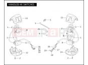 Harley-Davidson 2005 VRSC VRSCB V-ROD  - VRSCB HANDLEBAR SWITCHES