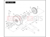 Harley-Davidson 2005 VRSC VRSCB V-ROD 98  - VRSCB 98 REAR WHEEL