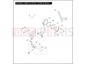 Harley-Davidson 2004 CVO/CUSTOM CVO ELECTRA GLIDE  - FLHTCSE PASSING LAMPS & FRONT TURN SIGNALS