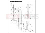 HARLEY-DAVIDSON DYNA SUPER GLIDE  - FXD FRONT FORK - FXD/I & FXDL/I