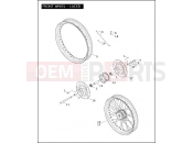 Harley-Davidson 2004 DYNA DYNA LOW RIDER  - FXDLI FRONT WHEEL - LACED