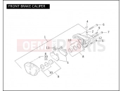 HARLEY-DAVIDSON DYNA WIDE GLIDE  - FXDWGI FRONT BRAKE CALIPER