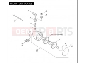 HARLEY-DAVIDSON DYNA WIDE GLIDE  - FXDWGI FRONT TURN SIGNALS