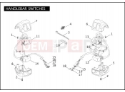 HARLEY-DAVIDSON DYNA WIDE GLIDE  - FXDWGI HANDLEBAR SWITCHES