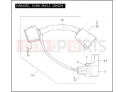 Harley-Davidson 2004 SIDECAR FLHT SIDECAR  - SIDECAR FOR FLHT HARNESS, BANK ANGLE SENSOR