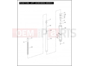 Harley-Davidson 2004 TOURING ELECTRA GLIDE CLASSIC  - FLHTC FRONT FORK - LEFT (NONFAIRING MODELS)