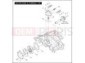 Harley-Davidson 2004 VRSC VRSCA V-ROD  - VRSCA WATER PUMP & THERMOSTAT