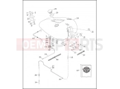 Harley-Davidson 2003 SOFTAIL NIGHT TRAIN  - FXSTBI FUEL TANK - FXSTD