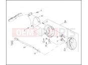 Harley-Davidson 2003 VRSC VRSCA V-ROD  - VRSCA HEADLAMP
