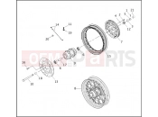 HARLEY-DAVIDSON DYNA SUPER GLIDE  - FXD REAR WHEEL - LACED