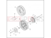 Harley-Davidson 2002 TOURING ROAD GLIDE  - FLTR REAR WHEEL