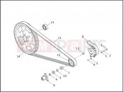 Harley-Davidson 2002 VRSC VRSCA V-ROD  - VRSCA BELT & SPROCKETS