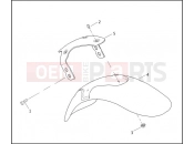 Harley-Davidson 2002 VRSC VRSCA V-ROD 98  - VRSCA 98 FRONT FENDER