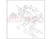 REAR FORK, DEBRIS DEFLECTOR & BELT GUARD - Harley-Davidson CVO DYNA WIDE GLIDE - FXDWG2 2001