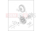 Harley-Davidson 2000 SOFTAIL SOFTAIL DEUCE  - FXSTD FRONT WHEEL (2 OF 2)