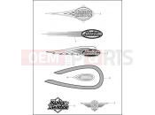 Harley-Davidson 1999 SOFTAIL NIGHT TRAIN  - FXSTB FUEL TANK TRIM