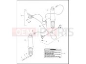 Harley-Davidson 1999 TOURING ELECTRA GLIDE CLASSIC  - FLHTCI REAR SHOCK ABSORBERS & AIR SUSPENSION SYSTEM