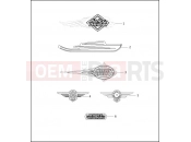 FUEL TANK TRIM - 1996 - Harley-Davidson HERITAGE SOFTAIL NOSTALGIA - FLSTN 1995