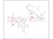Harley-Davidson 1993 DYNA DYNA LOW RIDER  - FXDL REAR FENDER
