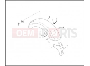 REAR FENDER - Harley-Davidson SUPER GLIDE LOW RIDER - FXLR 1993