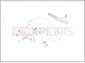 HARLEY-DAVIDSON SUPER GLIDE  - FXR REAR FENDER SUPPORTS