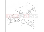TAIL LAMP & REAR TURN SIGNALS - Harley-Davidson FLTC/FLHTC SIDECAR - SIDECAR FOR FLTC/FLHTC 1992