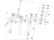 PIAGGIO Fly 150 (LBMM57) Fork/steering tube - Steering bearing unit