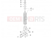 PIAGGIO Fly 150 (LBMM57) Rear suspension - Shock absorber/s