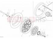 DUCATI Scrambler Desert Sled FRONT WHEEL