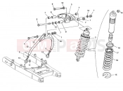 DUCATI 1999 Monster 600 Dark City REAR SHOCK ABSORBER » SWING ARM