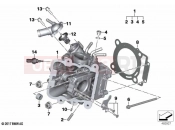 BMW Motorrad BMW 2020 C models C 400 X (0C09, 0C19) Cylinder head | Cylinder head
