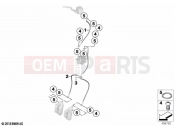 BMW Motorrad BMW 2020 C models C 400 X (0C09, 0C19) Brake lines, front 2 | Brake lines, front 2