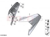 BMW Motorrad BMW 2020 C models C 400 X (0C09, 0C19) Lateral trim panel front bottom | Lateral trim panel front bottom