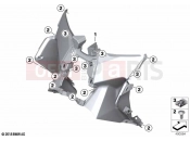 BMW Motorrad BMW 2020 C models C 400 X (0C09, 0C19) Legshield bottom | Legshield bottom