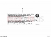 BMW Motorrad BMW 2020 C models C 400 X (0C09, 0C19) Instruction notice, Payload | Instruction notice, Payload