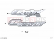 BMW Motorrad BMW 2020 C models C 400 X (0C09, 0C19) Lettering | Lettering