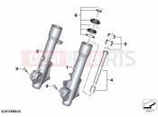 BMW Motorrad BMW 2020 C models C 400 X (0C09, 0C19) Fork slider | Fork slider