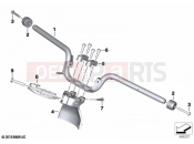 BMW Motorrad BMW 2020 C models C 400 X (0C09, 0C19) Handlebar | Handlebar