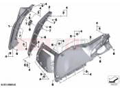 BMW Motorrad BMW 2020 C models C evolution (0C03) Trim panel side section primed front | Trim panel side section primed front