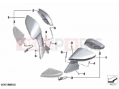 BMW Motorrad BMW 2020 C models C evolution (0C03) Mirror / LED turn indicators | Mirror / LED turn indicators