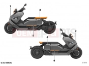 BMW Motorrad BMW 2022 C models CE04 (0C51, 0C53) Decorative tape | Decorative tape