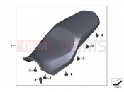 BMW Motorrad BMW 2021 F models F 750 GS (0B38) Seat bench 2 | Seat bench 2