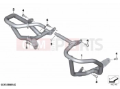 BMW Motorrad BMW 2021 F models F 750 GS (0B38) Engine protection bar | Engine protection bar