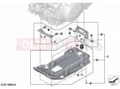 BMW Motorrad BMW 2021 F models F 750 GS (0B38) Engine guard, plastic | Engine guard, plastic