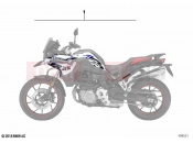 Sticker set 2 | Sticker set 2 - BMW Motorrad F 850 GS (0B09, 0B19) 2020