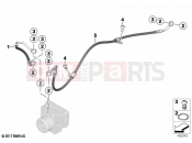 Brake pipe rear | Brake pipe rear - BMW Motorrad F 850 GS (0B09, 0B19) 2020