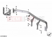 Holder, flashing warning lights, front | Holder, flashing warning lights, front - BMW Motorrad F 850 GS (0B09, 0B19) 2020